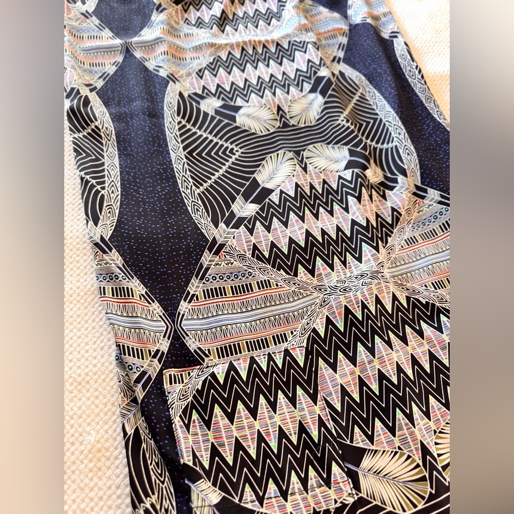 MARA HOFFMAN Boho Sleeveless Multicolored Black Maxi Dress - Picture 6 of 10